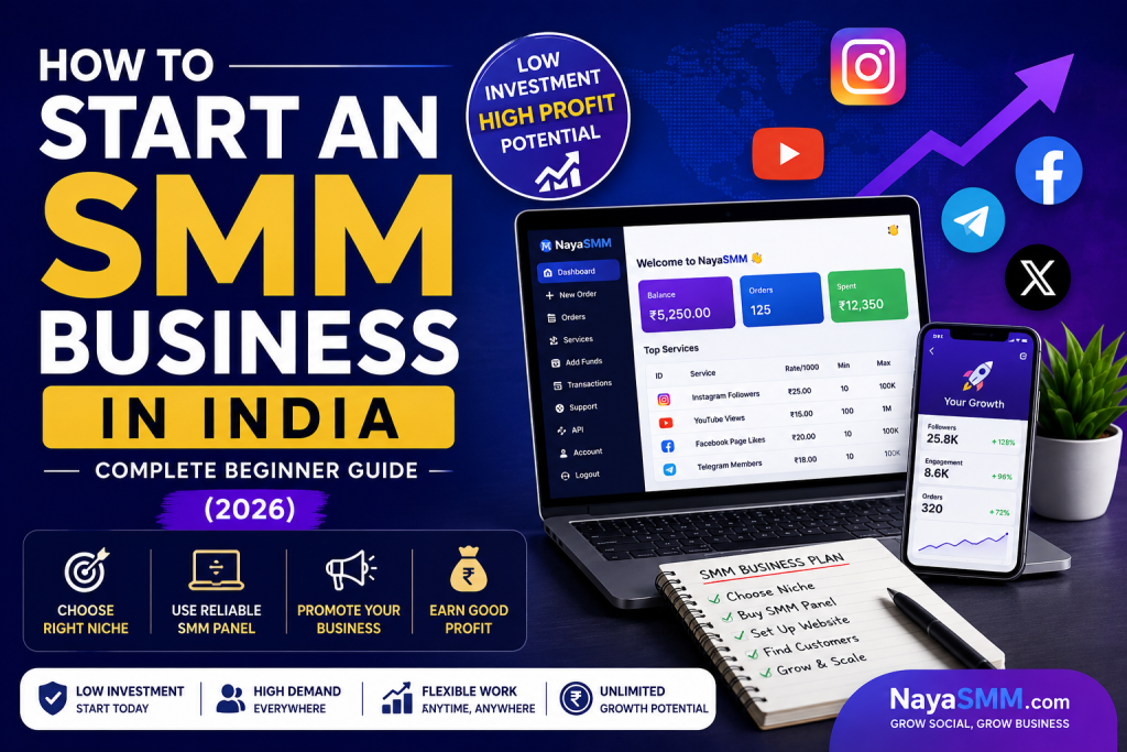 How to Start an SMM Business in India (Complete Beginner Guide 2026)