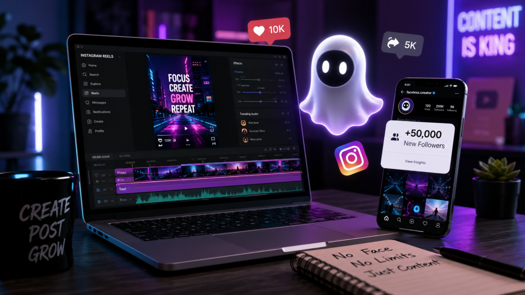 Faceless Instagram Content Creation: The Ultimate 2026 Guide to Growing Without Showing Your Face