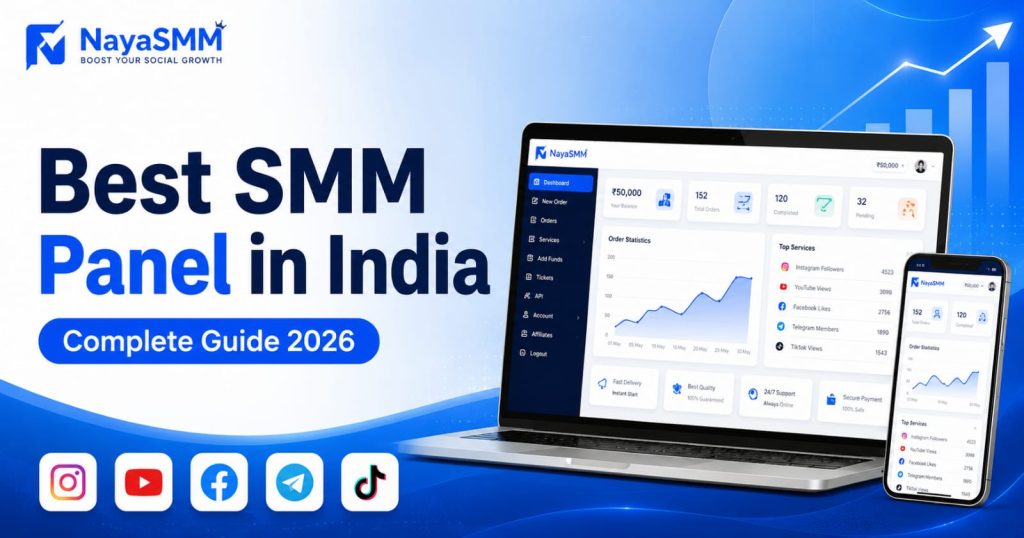 Best SMM Panel in India offering affordable social media marketing services, secure payments, easy dashboard, and reseller API support.