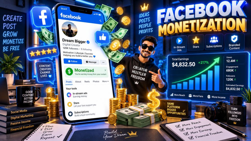 Facebook Page Monetize Kaise Karein 2026